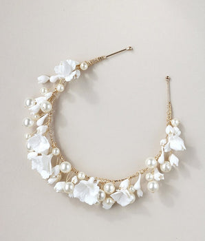 Blanchette Clay & Pearl Crown