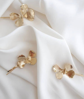Moss Bridal Hairpins - Gold