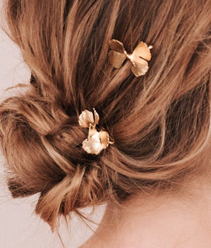 Moss Bridal Hairpins - Gold